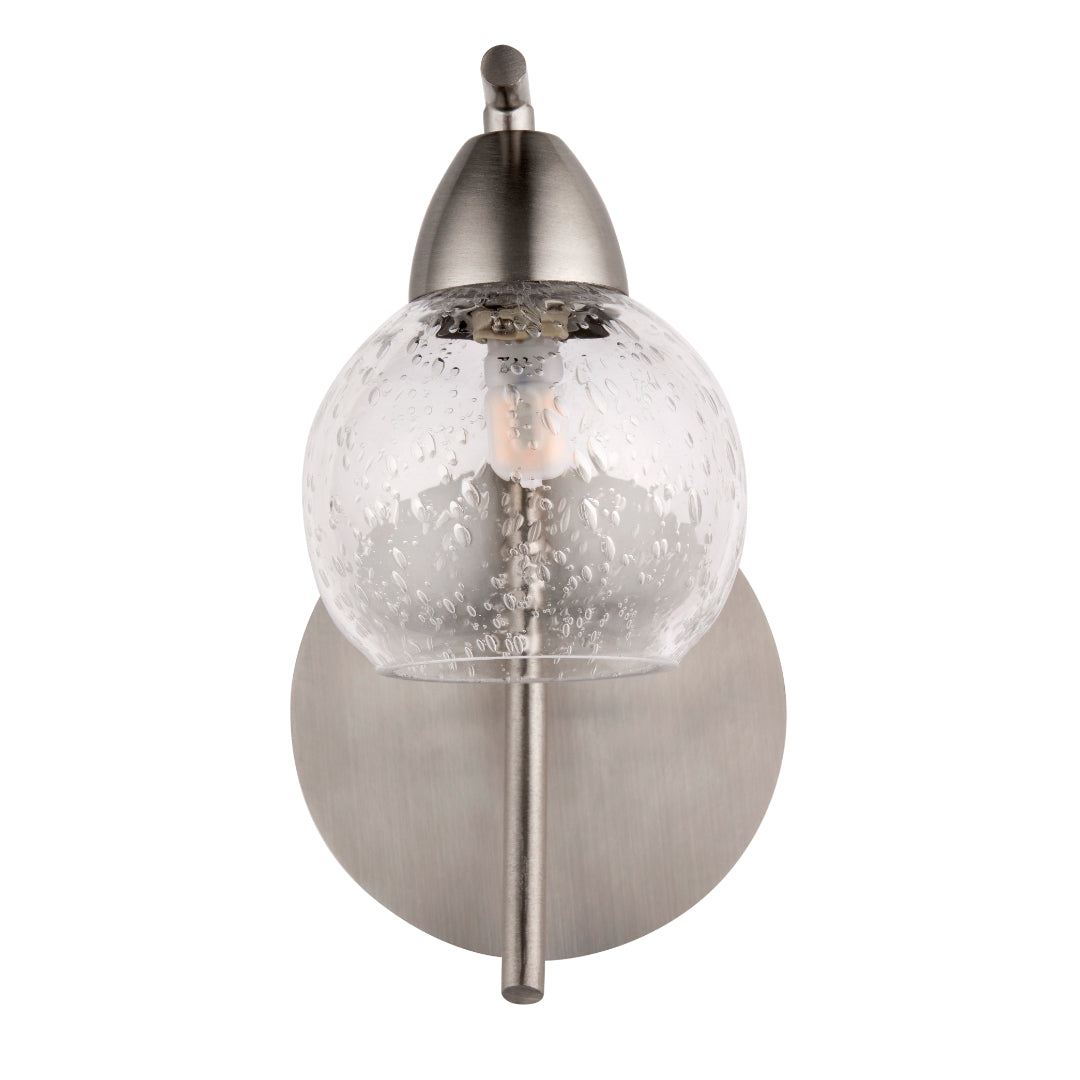 Callen Satin Nickel Wall Light