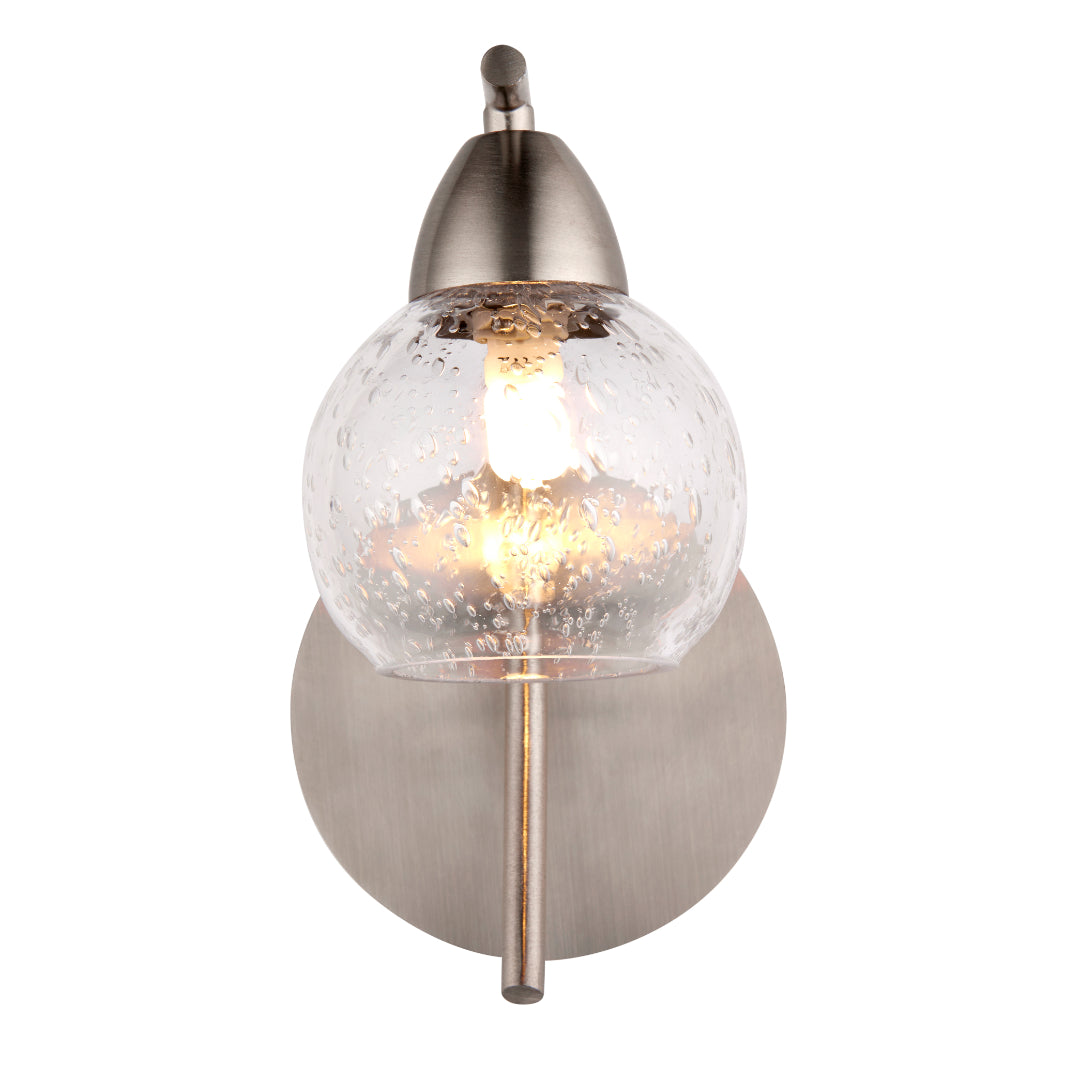 Callen Satin Nickel Wall Light