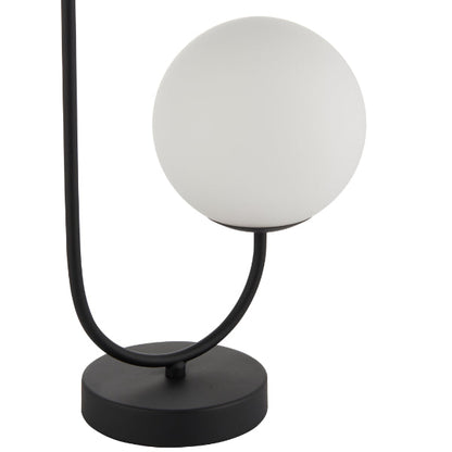 Patton 2 Light Matt Black Table Lamp