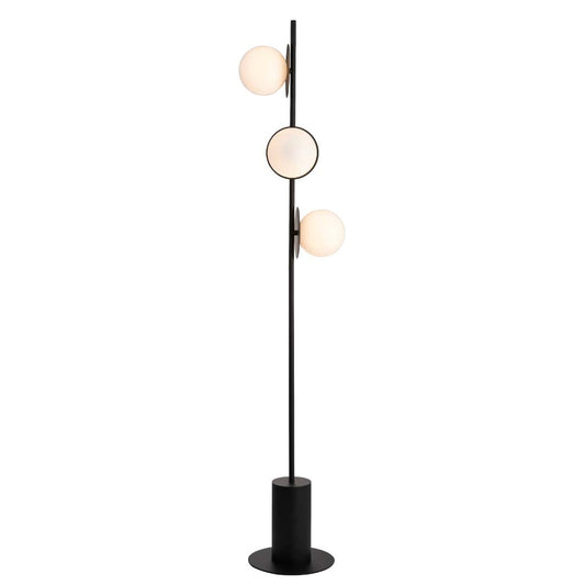 Satellite Matt Black Floor Lamp - White Bear Furnishings