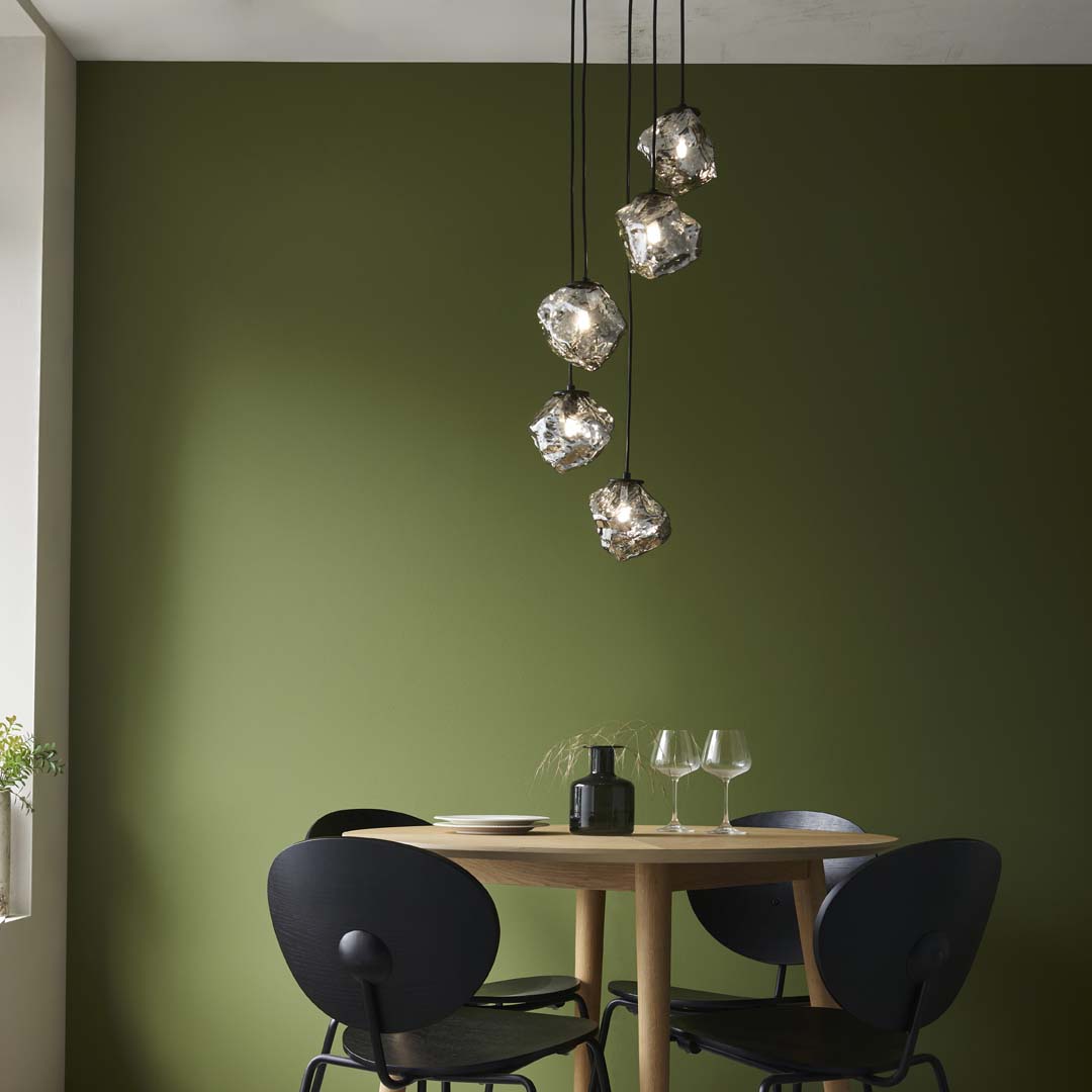 Molten 5 Light Smokey Ceiling Light Pendant - White Bear Furnishings