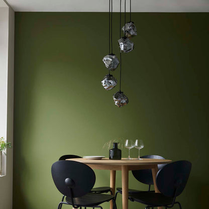 Molten 5 Light Smokey Ceiling Light Pendant - White Bear Furnishings