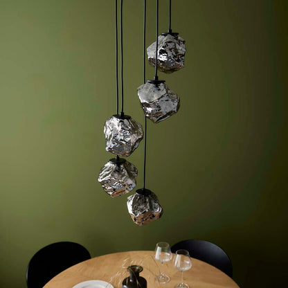 Molten 5 Light Smokey Ceiling Light Pendant - White Bear Furnishings