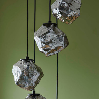 Molten 5 Light Smokey Ceiling Light Pendant - White Bear Furnishings