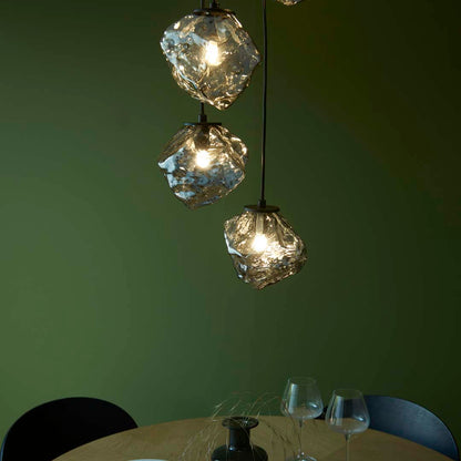 Molten 5 Light Smokey Ceiling Light Pendant - White Bear Furnishings