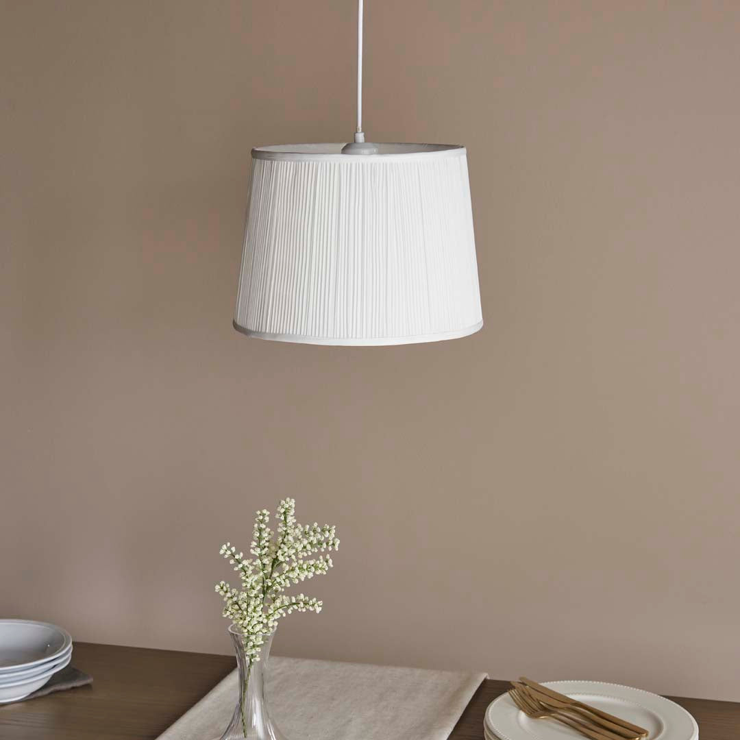 Pennington 25x21 Ivory Shade - White Bear Furnishings