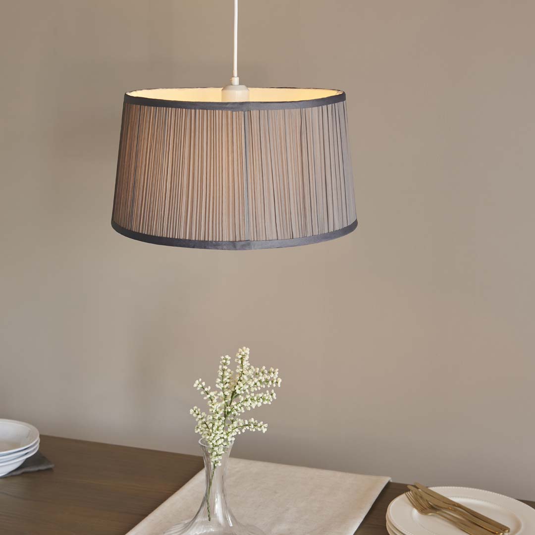 Pennington 35x21 Charcoal Shade - White Bear Furnishings