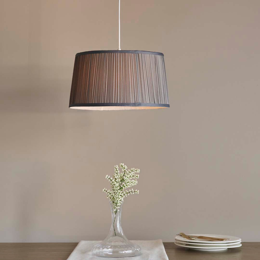 Pennington 35x21 Charcoal Shade - White Bear Furnishings