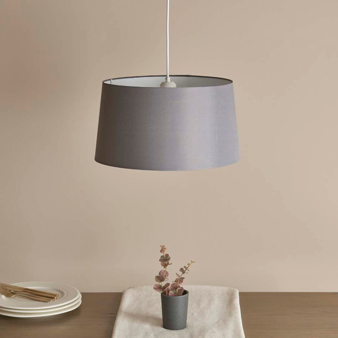Tiverton 35x21 Charcoal Shade - White Bear Furnishings