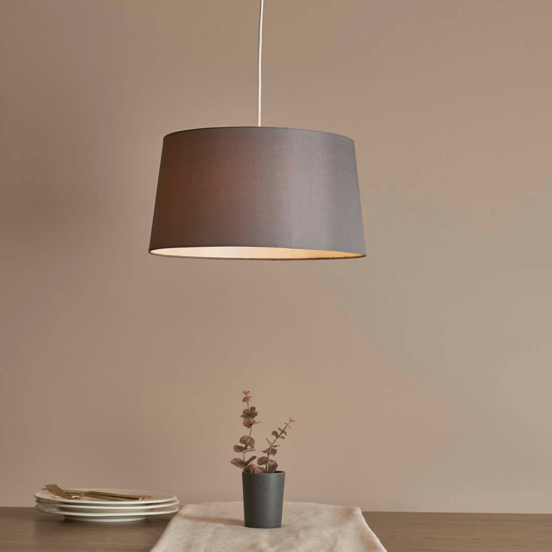 Tiverton 35x21 Charcoal Shade - White Bear Furnishings