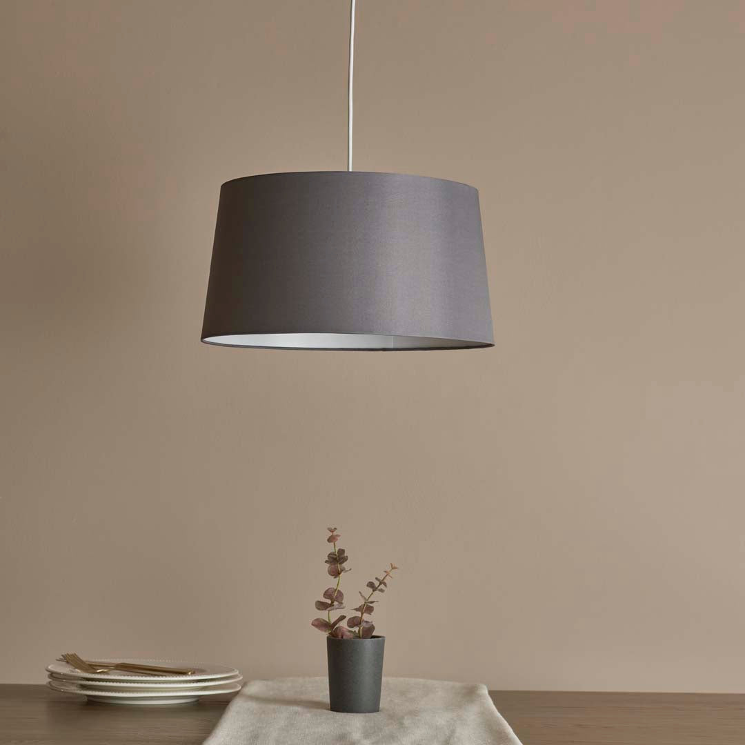 Tiverton 35x21 Charcoal Shade - White Bear Furnishings