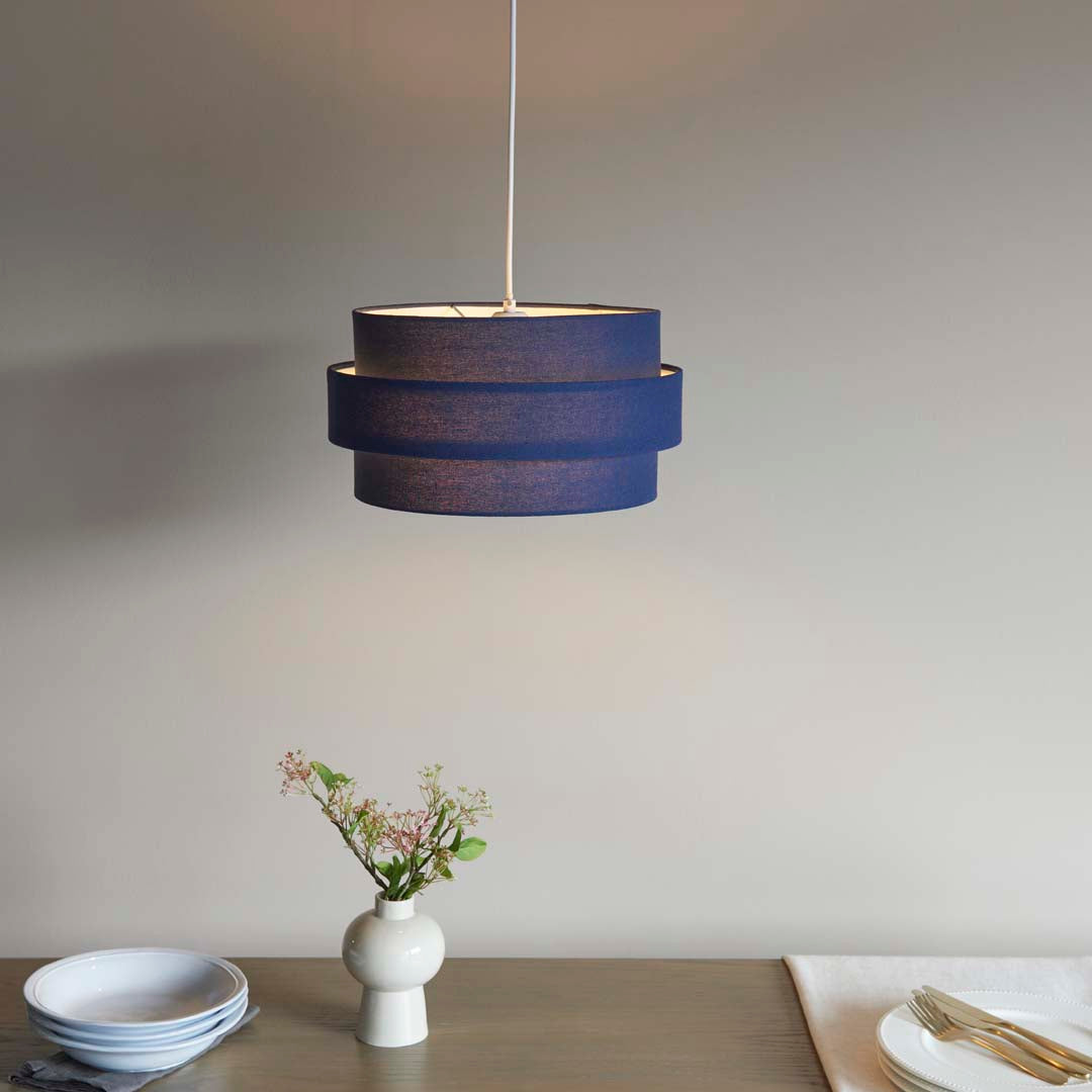 Ziggy Navy Easy-Fit Pendant - White Bear Furnishings