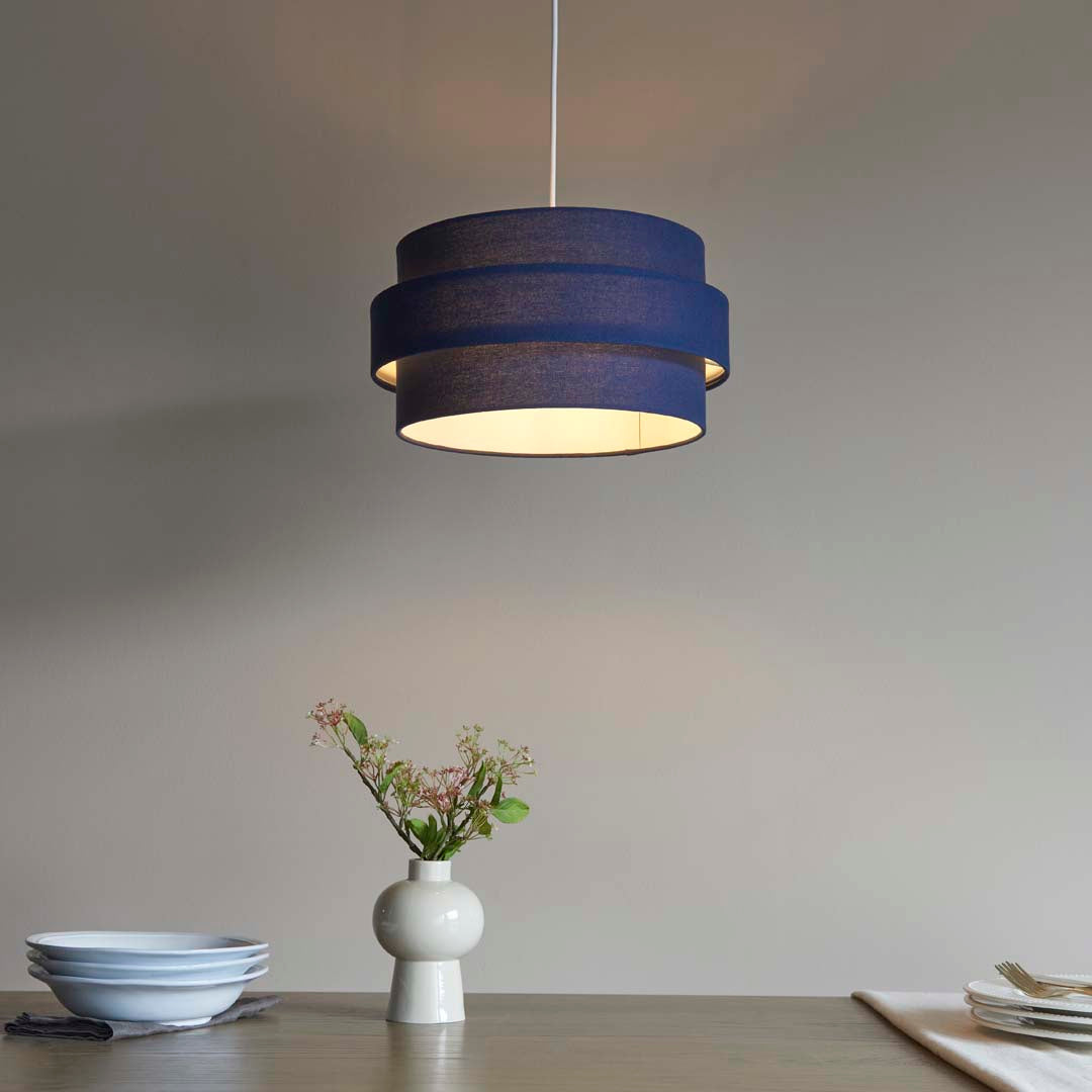 Ziggy Navy Easy-Fit Pendant - White Bear Furnishings
