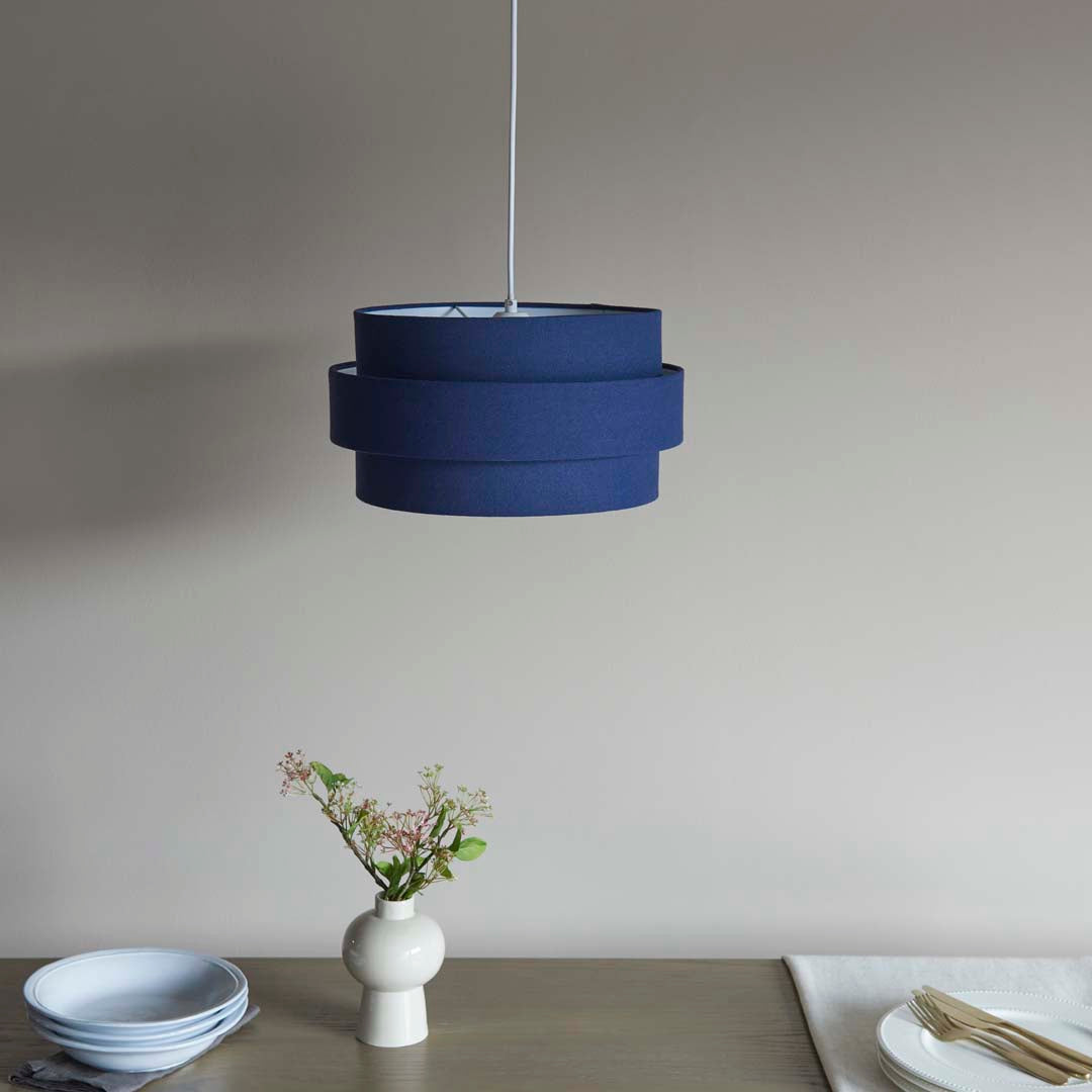 Ziggy Navy Easy-Fit Pendant - White Bear Furnishings