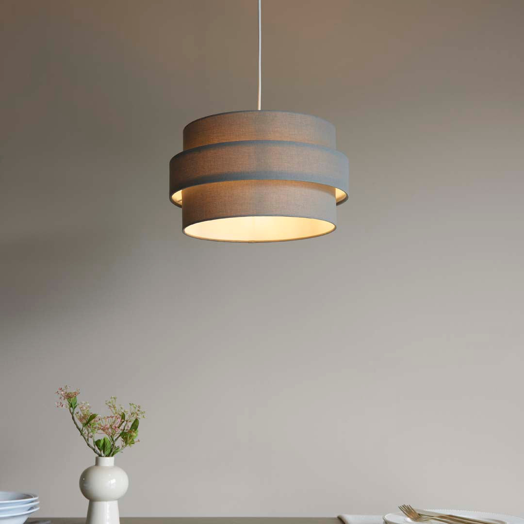 Ziggy Charcoal Easy-Fit Pendant - White Bear Furnishings