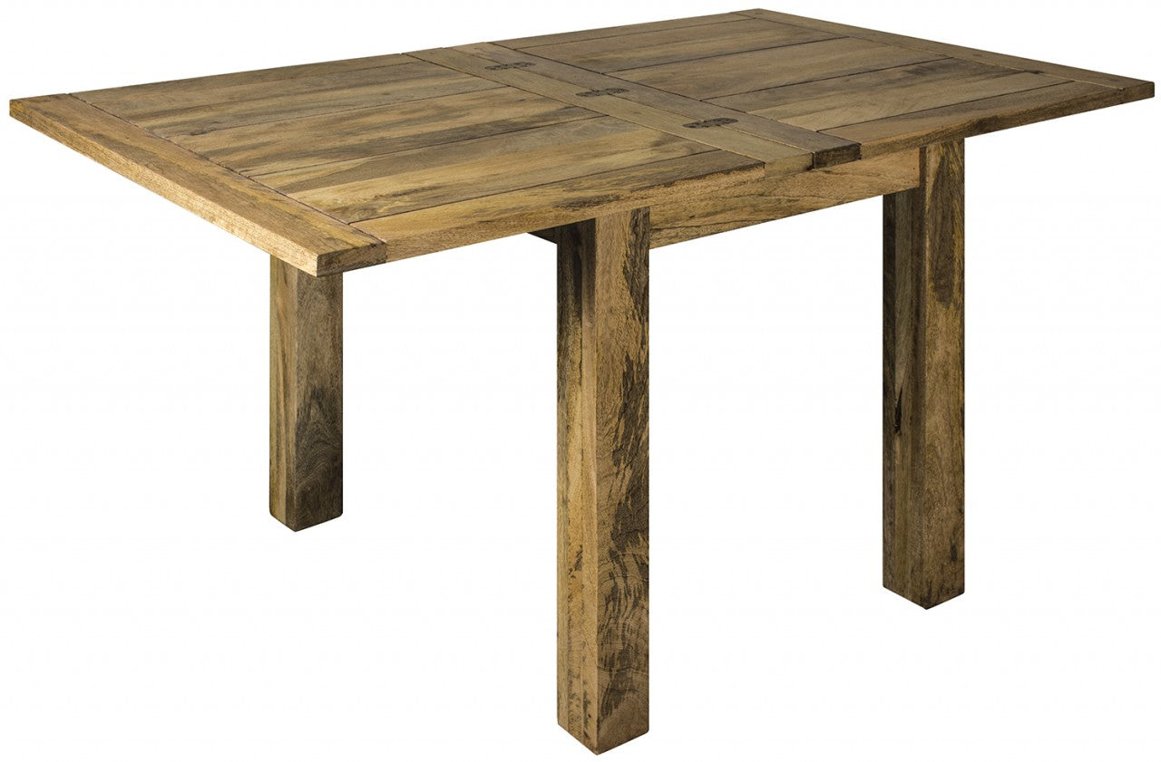 Granary Butterfly Hand-Distressed Oak-Ish Square Extending Dining Table - ASB580 - White Bear Furnishings