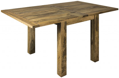 Granary Butterfly Hand-Distressed Oak-Ish Square Extending Dining Table - ASB580 - White Bear Furnishings