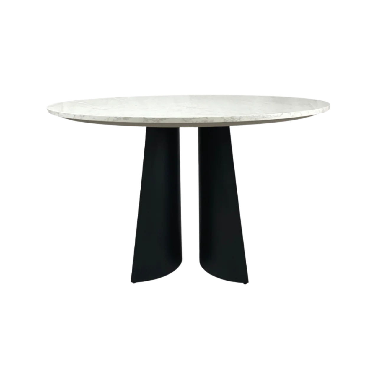 Twenty 10 Designs Rosemary Round Dining Table - Black & White Marble - DT-R-BB-TWM-120