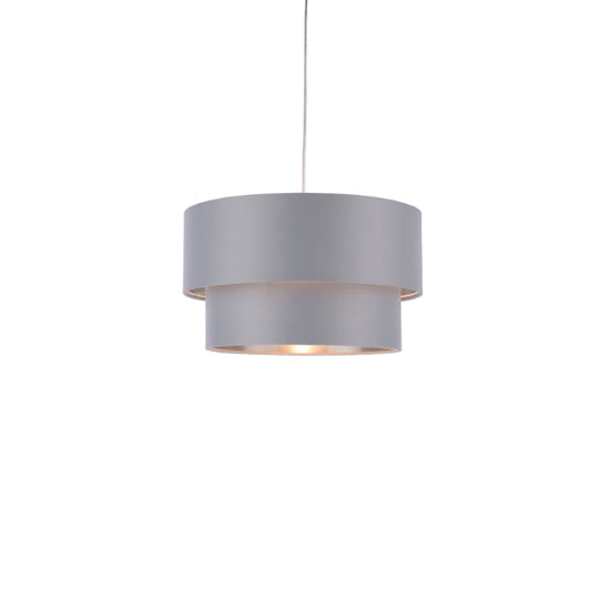 Rute Grey & Silver Pendant Shade - White Bear Furnishings