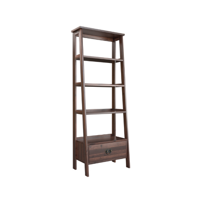 Laura Ashley Garrat Ladder Shelving Unit in Dark Chestnut - 3535414 - White Bear Furnishings