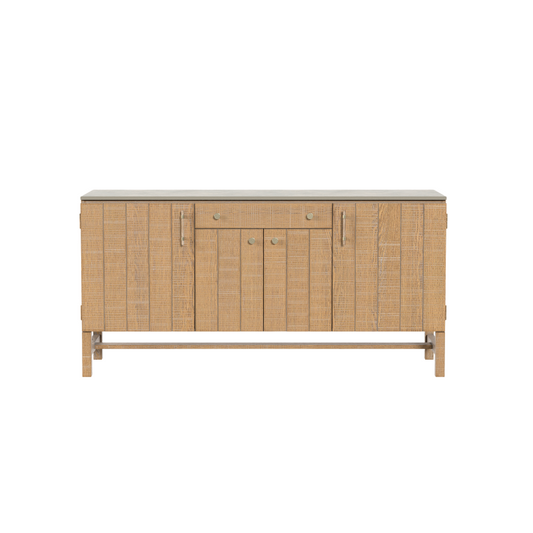 Laura Ashley Braystone Washed Oak 4 Door 1 Drawer Sideboard - 3251004