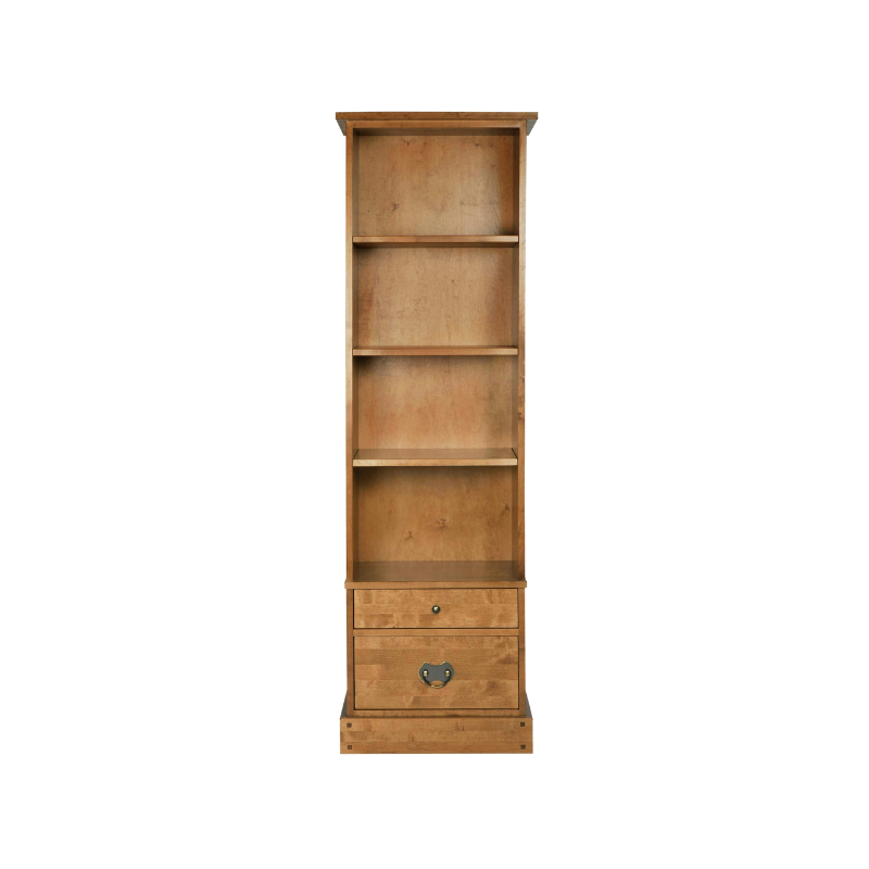 Laura Ashley Garrat 2 Drawer Single Bookcase in Honey - 3535419 - White Bear Furnishings