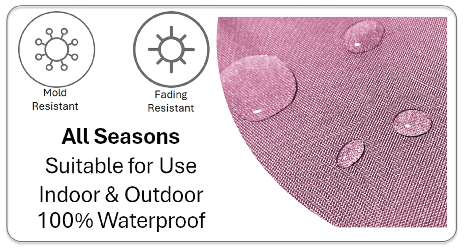 Vibrant Meze Outdoor Waterproof Garden Bench Patio and Indoor Cushions Durable Polyester Hollow-Fibre Filled 43x43 cm by OLIVIA ROCCO - White Bear Furnishings