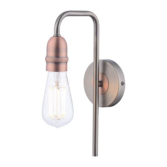 Vitor Industrial Copper Wall Light - White Bear Furnishings