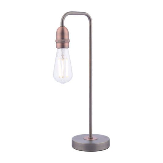 Vitor Industrial Copper Table Lamp - White Bear Furnishings