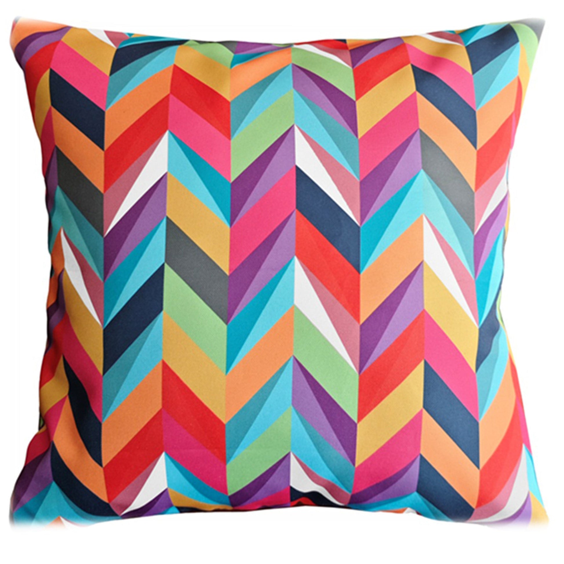 Waterproof Breathable California Multi Hollowfibre Filled Cushions 43x43cm for Outdoor Garden Bench Sofa or Indoor Use by OLIVIA ROCCO - White Bear Furnishings