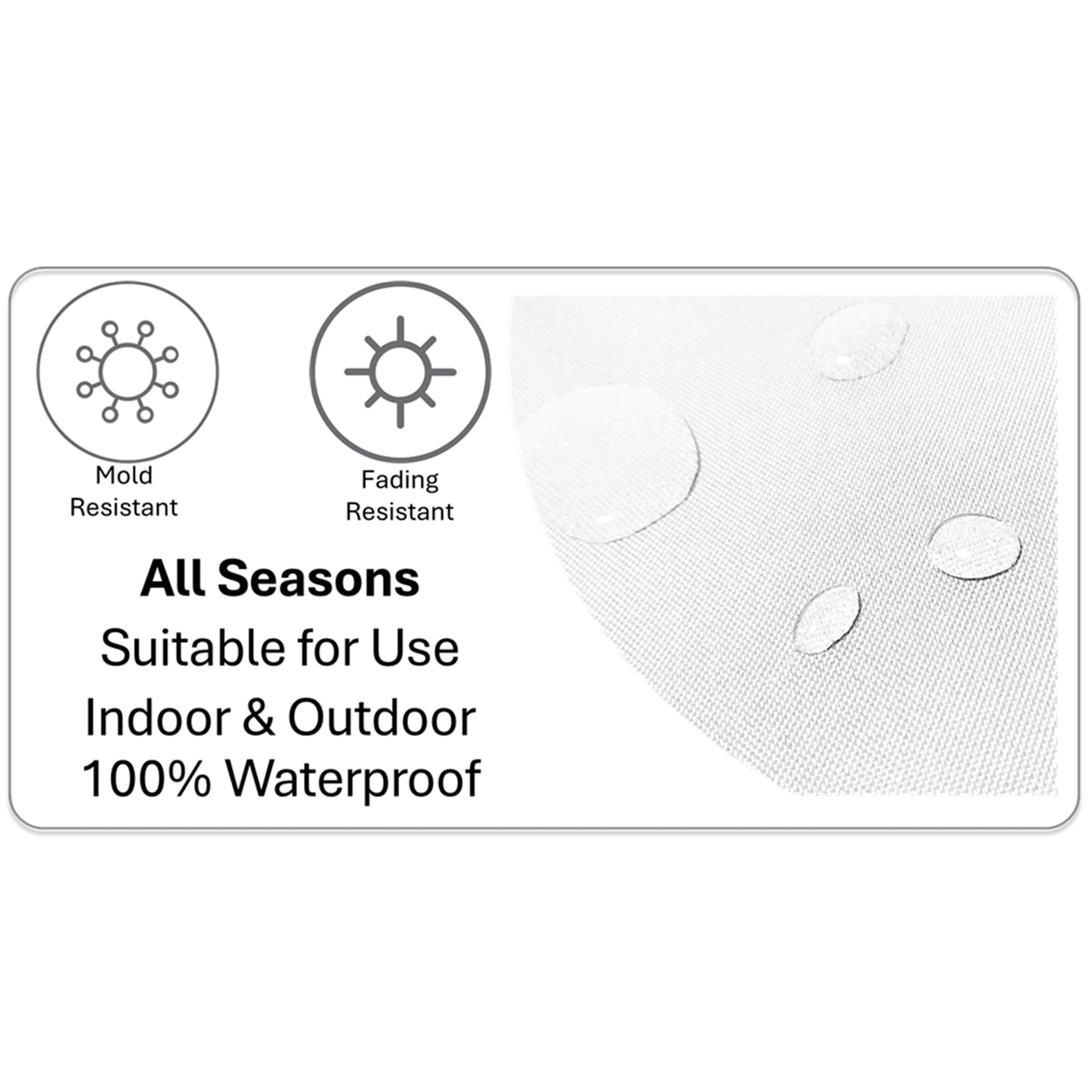 Waterproof Breathable Giraffe Hollowfibre Filled Cushions 43x43cm for Outdoor Garden Bench Sofa or Indoor Use by OLIVIA ROCCO - White Bear Furnishings