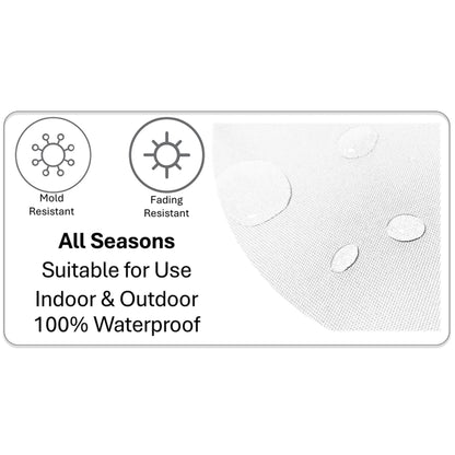 Waterproof Breathable Giraffe Hollowfibre Filled Cushions 43x43cm for Outdoor Garden Bench Sofa or Indoor Use by OLIVIA ROCCO - White Bear Furnishings