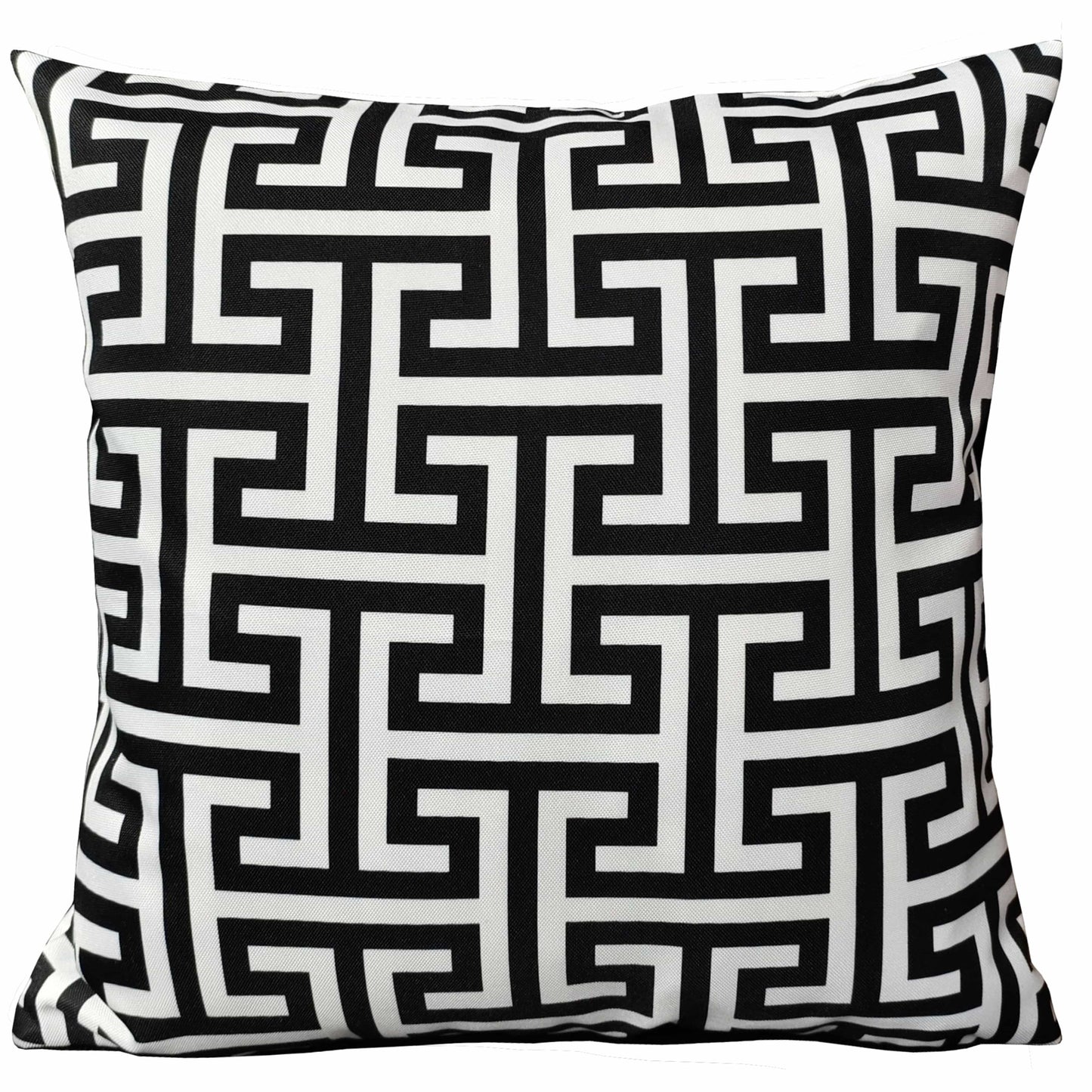 Waterproof Breathable Milano Black Hollowfibre Filled Cushions 43x43cm for Outdoor Garden Bench Sofa or Indoor Use by OLIVIA ROCCO - White Bear Furnishings