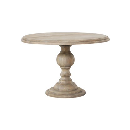 Rustic Wooden Round Dining Table 120cm - WFA63