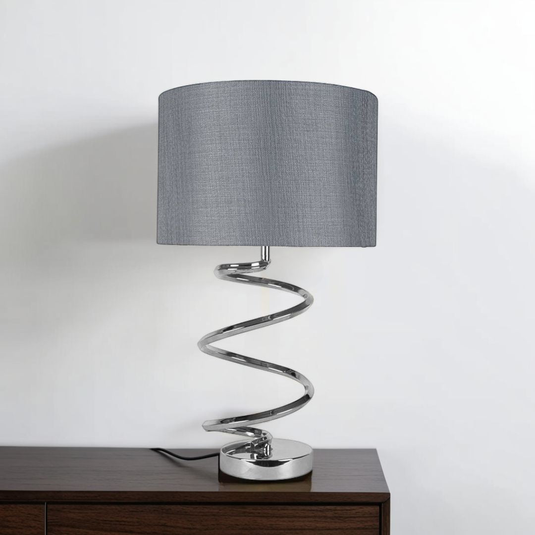 Kasi 54cm Table Lamp Polished Chrome - White Bear Furnishings