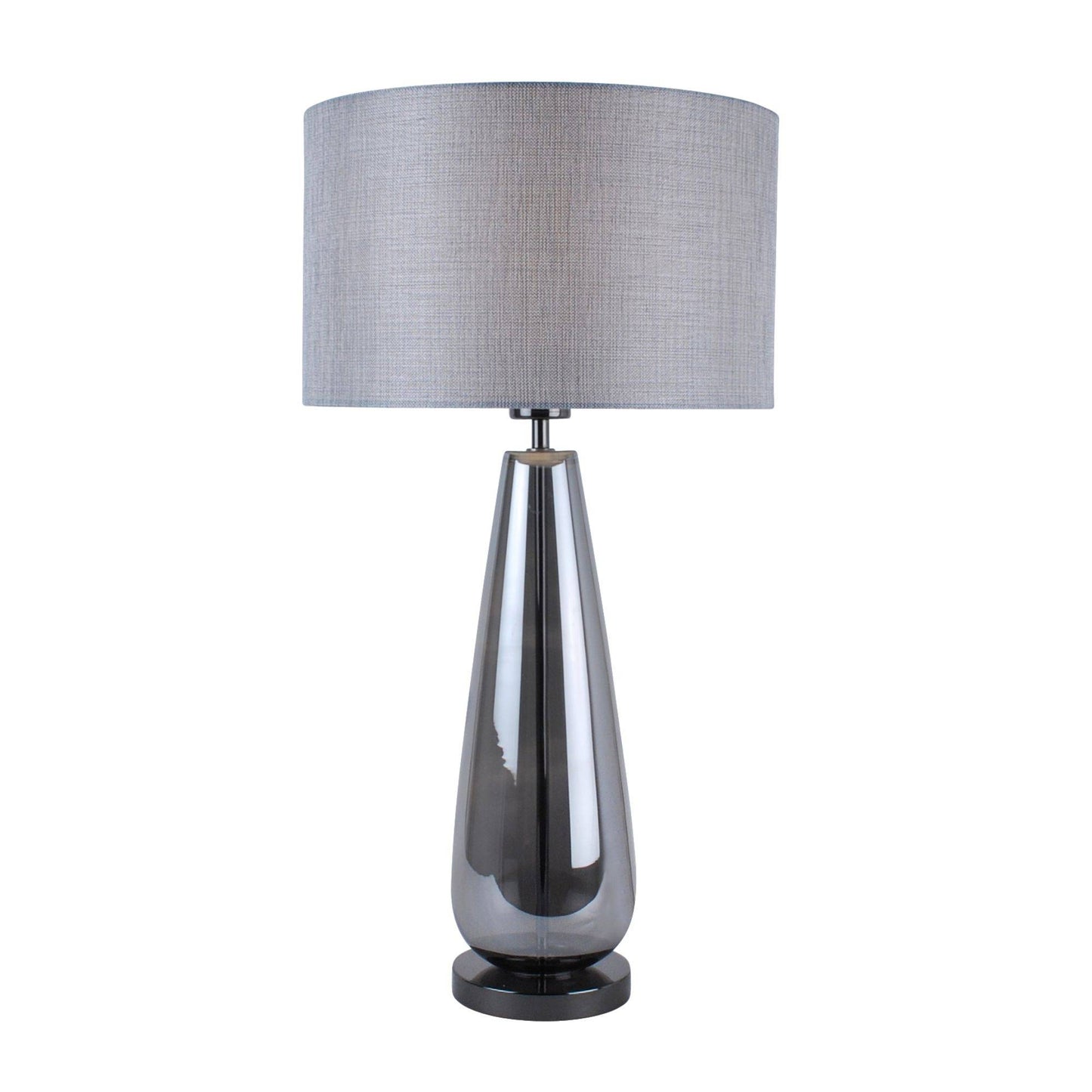 Tulisa Tall Smoked Glass Table Lamp - White Bear Furnishings
