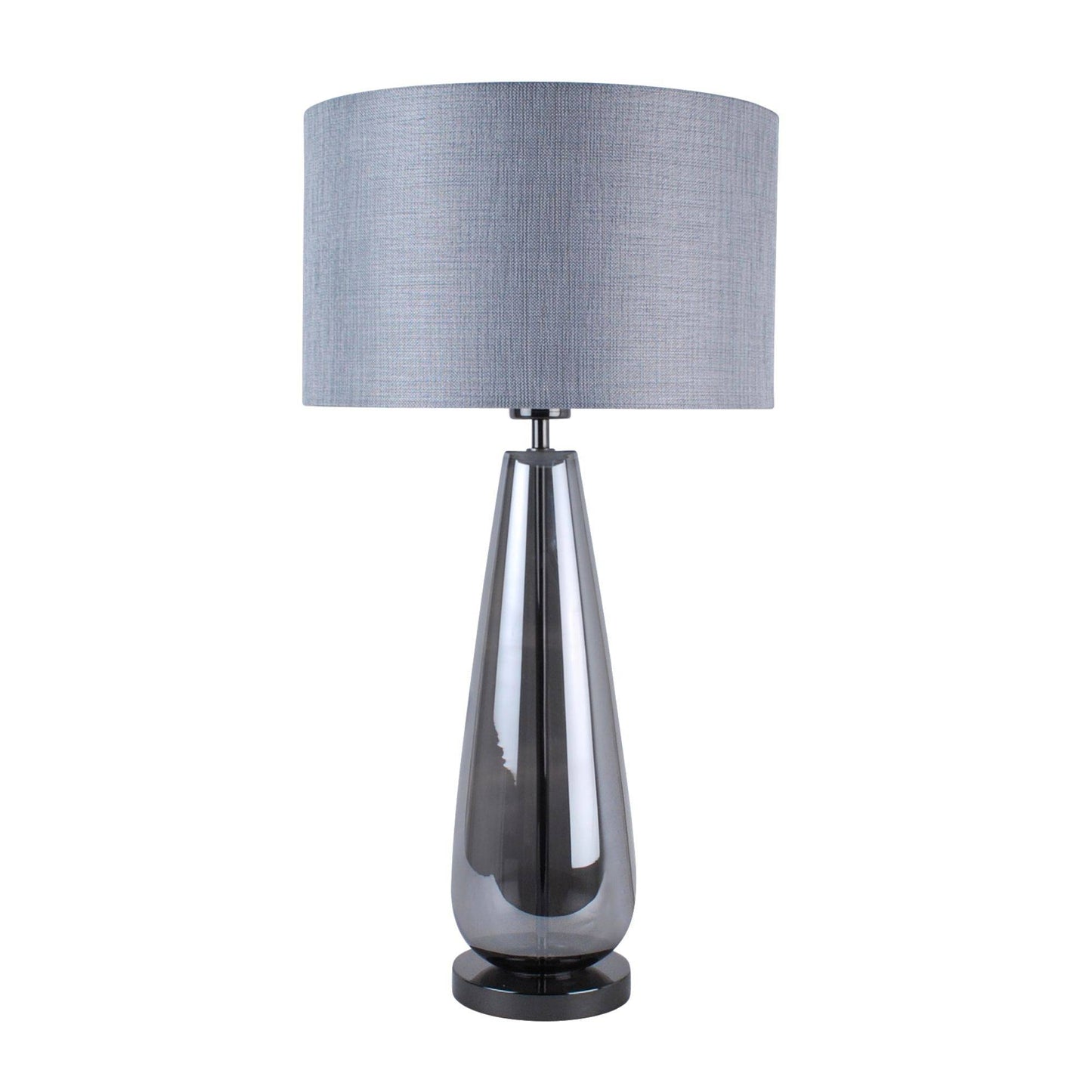 Tulisa Tall Smoked Glass Table Lamp - White Bear Furnishings
