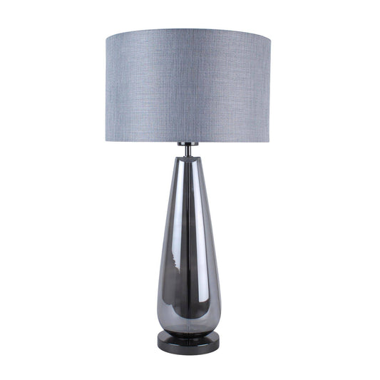 Tulisa Tall Smoked Glass Table Lamp - White Bear Furnishings
