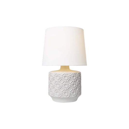 Mara White Ceramic Table Lamp - White Bear Furnishings