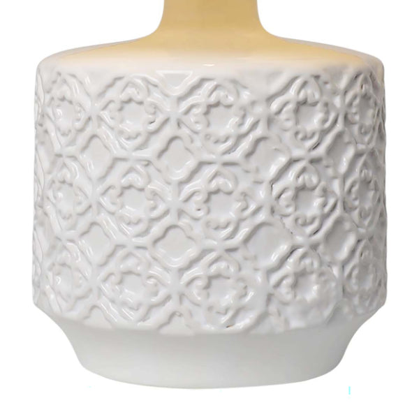 Mara White Ceramic Table Lamp - White Bear Furnishings