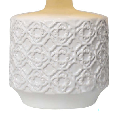 Mara White Ceramic Table Lamp - White Bear Furnishings