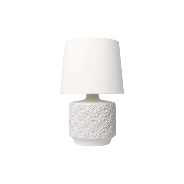 Mara White Ceramic Table Lamp - White Bear Furnishings