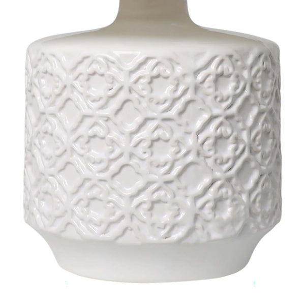 Mara White Ceramic Table Lamp - White Bear Furnishings