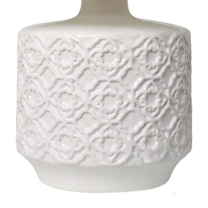 Mara White Ceramic Table Lamp - White Bear Furnishings