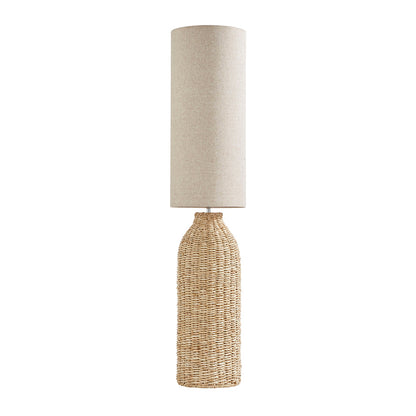 Joyce Natural Woven Floor Lamp - White Bear Furnishings