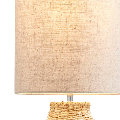 Joyce Natural Woven Floor Lamp - White Bear Furnishings