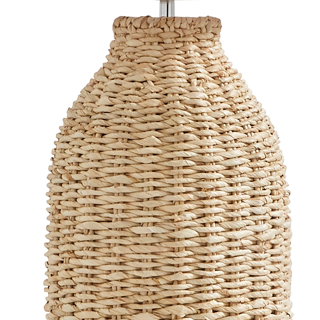 Joyce Natural Woven Floor Lamp - White Bear Furnishings