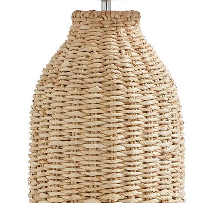 Joyce Natural Woven Floor Lamp - White Bear Furnishings