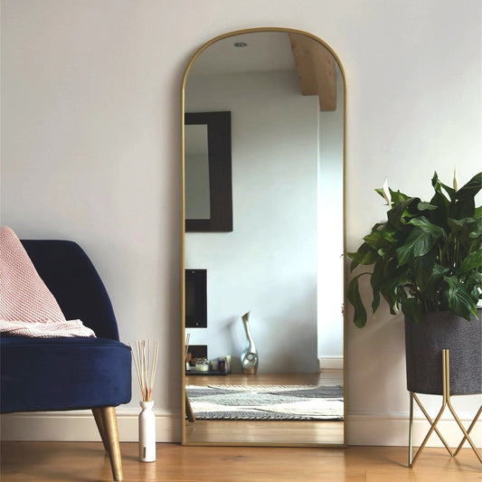 Yoko - Gold Metal Gentle Arch Mirror - 150cm x 60cm